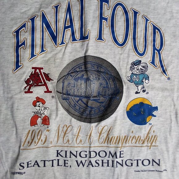 Vintage NCAA Final Four 1995 King Dome March Madness T-Shirt - Picture 1 of 8